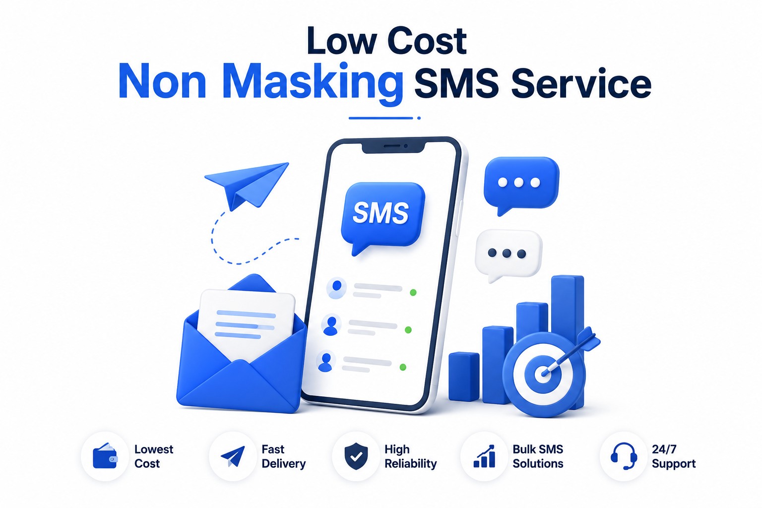 Low Cost Non Masking SMS Service 